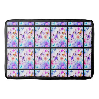 Tapis De Bain Jardin printanier aux papillons et floraux à l'aqu