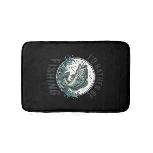 Tapis De Bain Je préférerais être pêcheur de bass vintage T-Shi