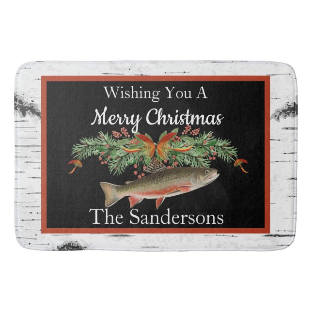 Tapis De Bain Je vous souhaite un vrai vol de poissons, Poissons (Devant)