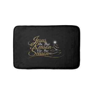 Tapis De Bain Jésus - raison Noël de saison de Noël de joyeux
