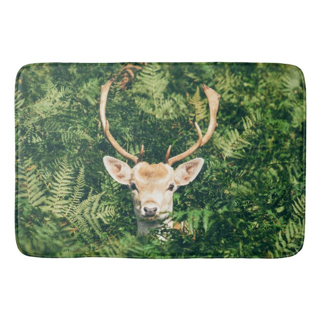 Tapis De Bain Jeter un oeil à un cerf (Devant)