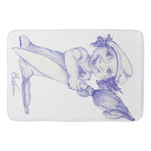 Tapis De Bain Jeune artiste en herbe  (Devant)