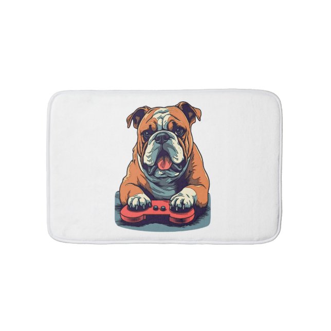 Tapis De Bain Jeux vidéo de Dog Plays (Devant)