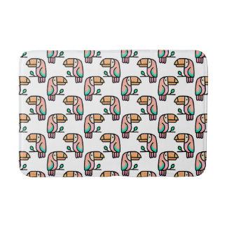 Tapis De Bain joli cadeau d'animal de toucan tropical mignon pou