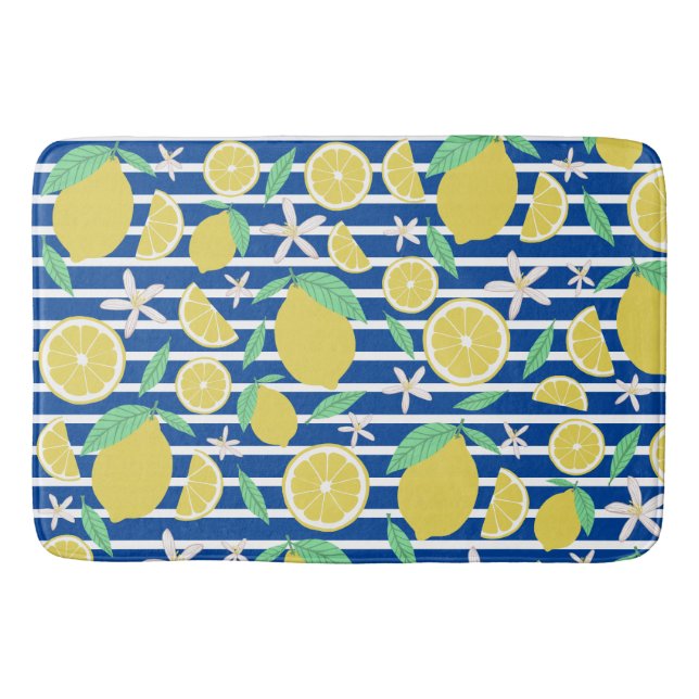 Tapis De Bain Joli Citrons Fruit D'Agrumes Frais Gratuits (Devant)