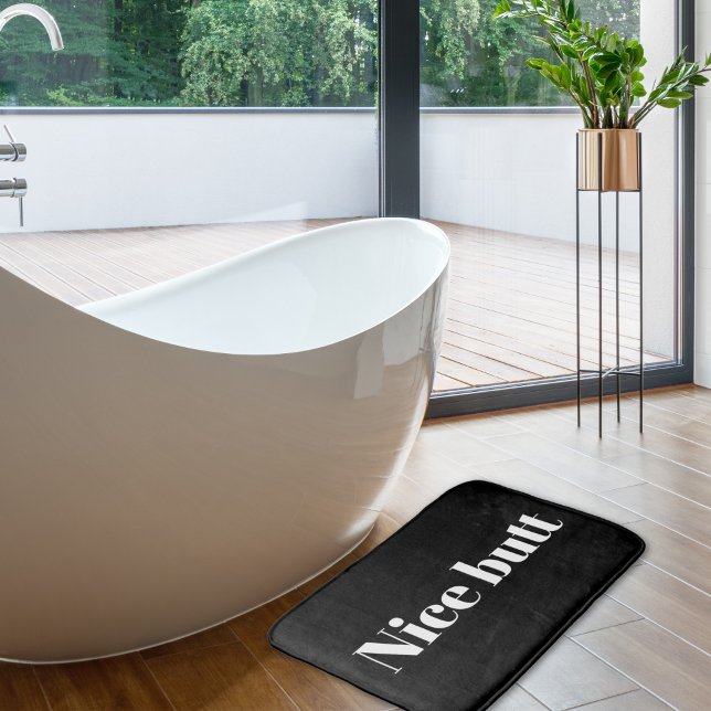 Tapis De Bain Joli cul drôle citation accessoire de salle de bai (Créateur téléchargé)