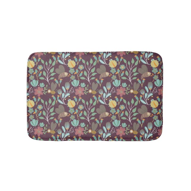 Tapis De Bain Joli Motif de printemps (Devant)