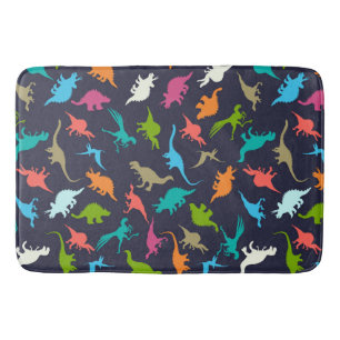 Tapis De Bain Joli Motif Dinosaure moderne coloré