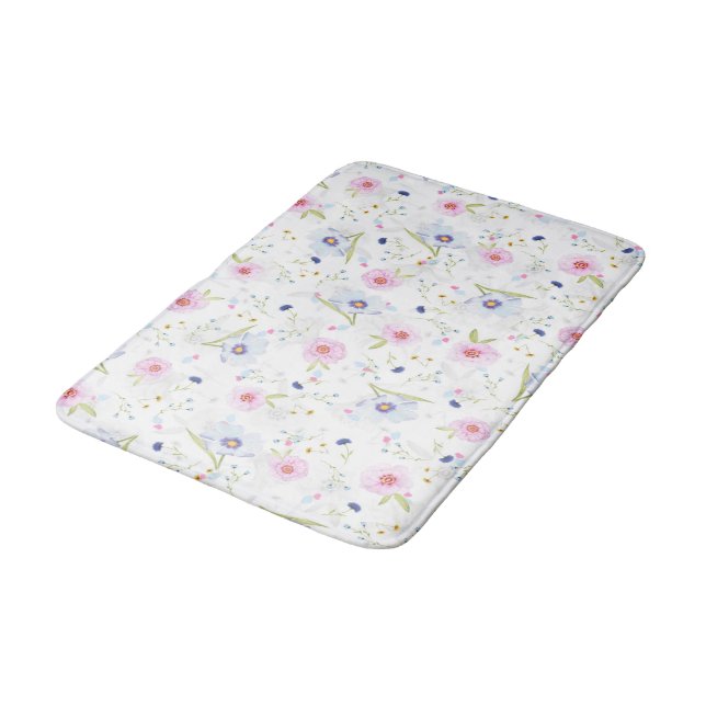 Tapis De Bain Joli motif floral (Angle)