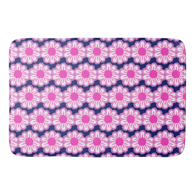 Tapis De Bain Joli motif floral de fond (Devant)