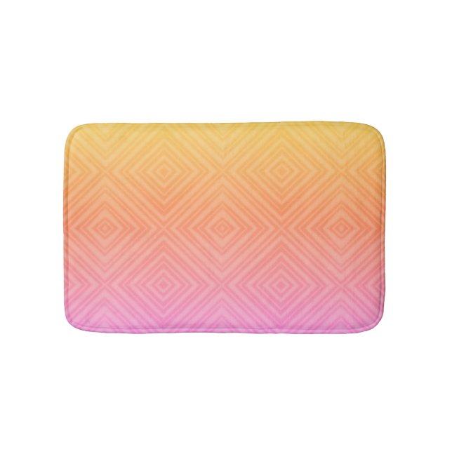 Tapis De Bain Joli Pastel Hypnotique Diamant Moderne Pop Art (Devant)