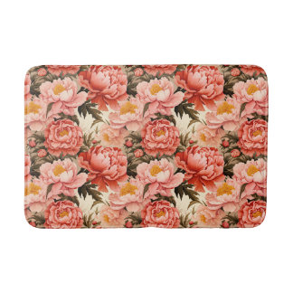 Tapis De Bain Joli Peine rose Vintage motif floral