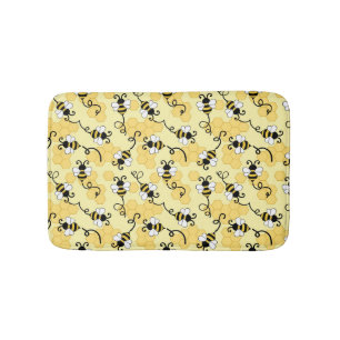 Tapis De Bain Joli petit motif abeilles