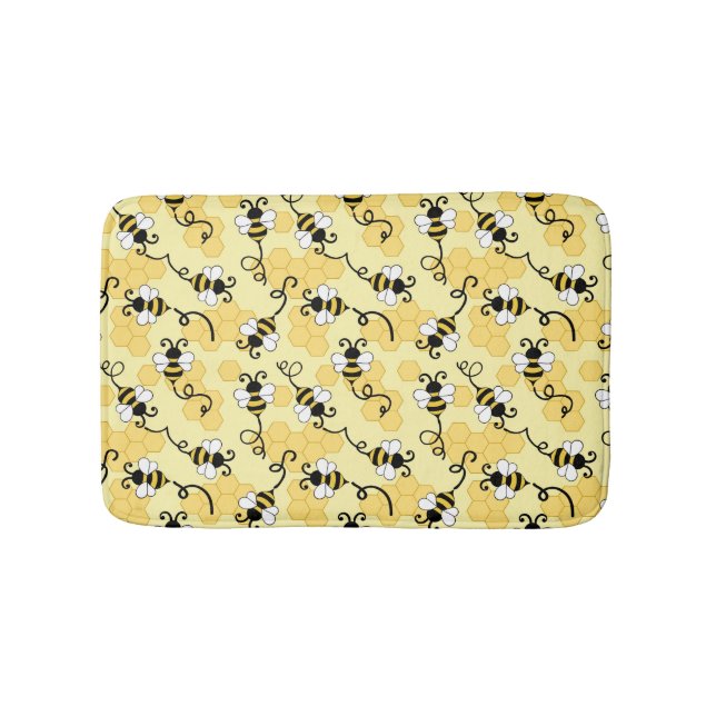 Tapis De Bain Joli petit motif abeilles (Devant)