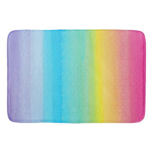 Tapis De Bain Jolie aquarelle Rainbow Design