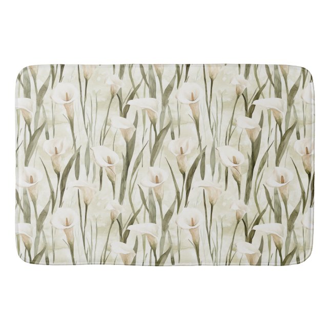 Tapis De Bain Jolie Calla Lilly Flowers (Devant)