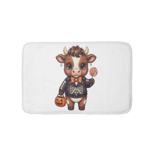 Tapis De Bain Jolie drôle d'Halloween Highland Cow