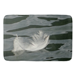 Tapis De Bain Jolie plume blanche