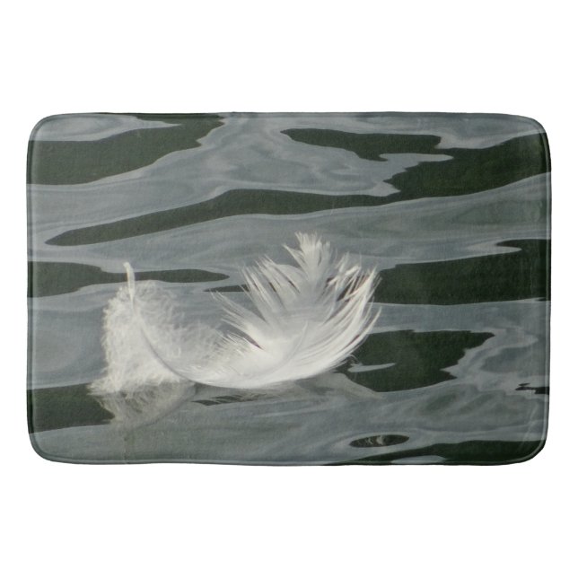 Tapis De Bain Jolie plume blanche (Devant)