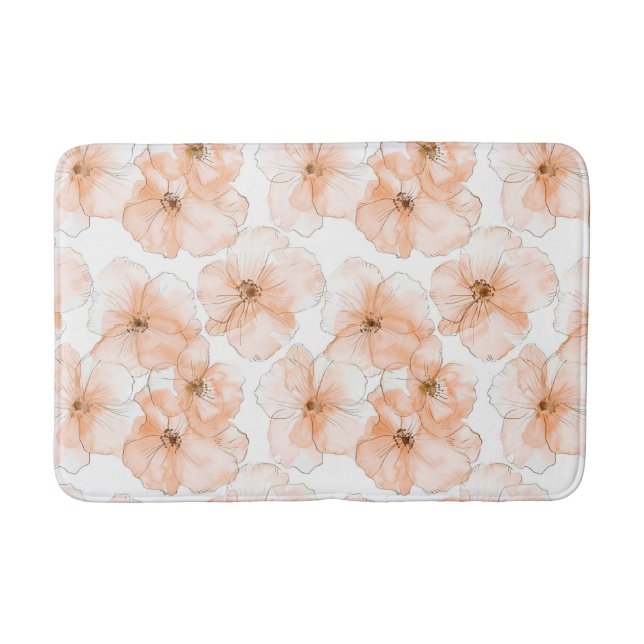 Tapis De Bain Jolies Fleurs de Pêcher (Devant)