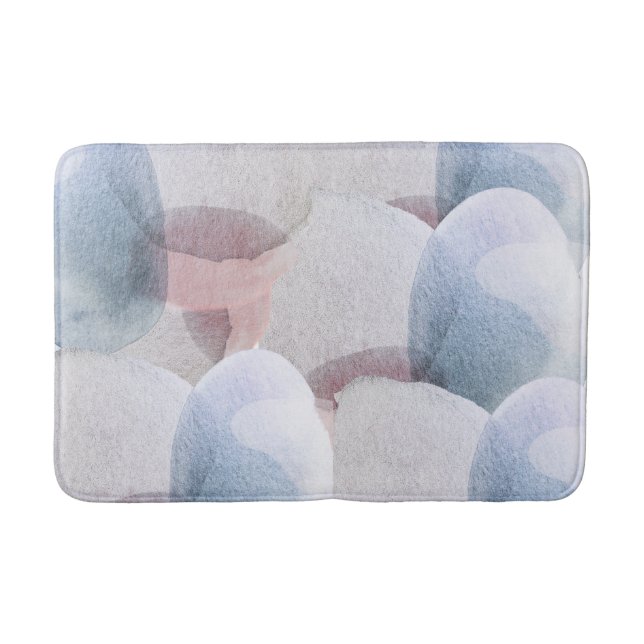 Tapis De Bain Jolies formes pastel Abstraites (Devant)