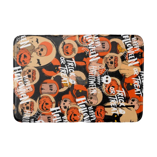 Tapis De Bain  Jolies vibrations effrayantes d'Halloween  (Devant)