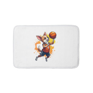 Tapis De Bain Joueur de basketball Chihuahua Sport Dunk Copie