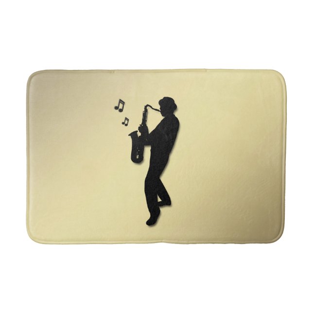 Tapis De Bain Joueur de saxophone (Devant)