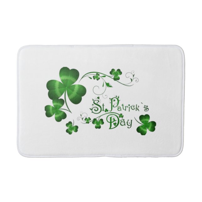 Tapis De Bain Jour de la Saint Patrick Clover (Devant)