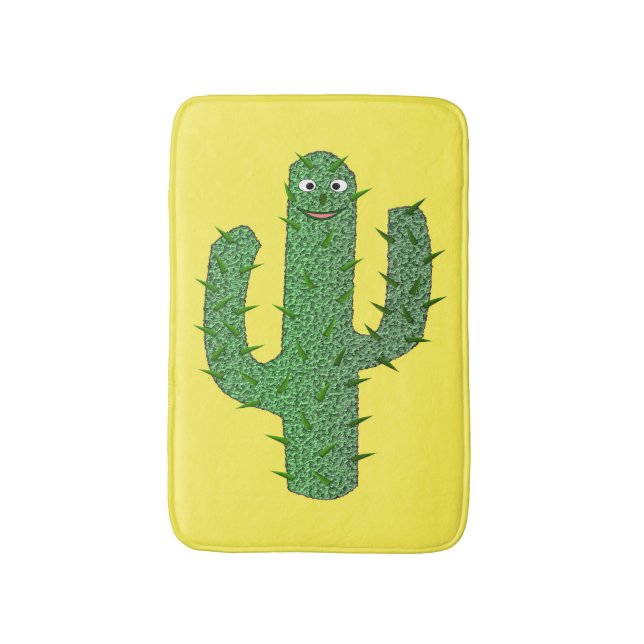 Tapis De Bain Jour des morts heureux Cactus (Devant (Vertical))