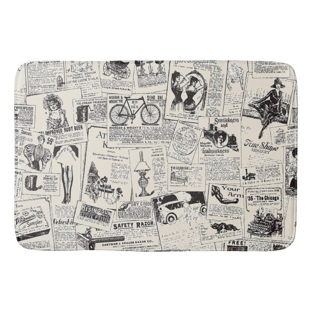 Tapis De Bain Journal ancien  (Devant)