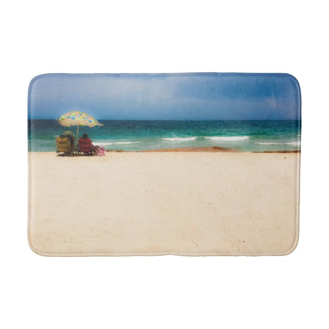Tapis De Bain Journée de repos à la plage (Devant)