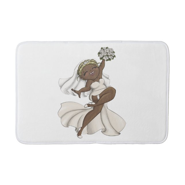Tapis De Bain Joyeuse mariée 02 (Devant)