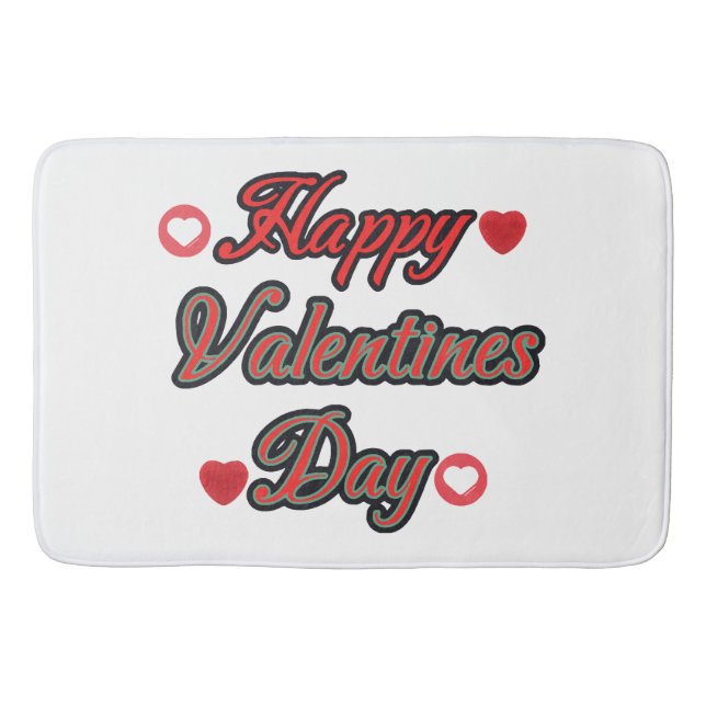 Tapis De Bain Joyeuse Saint-Valentin pour le cadeau (Devant)