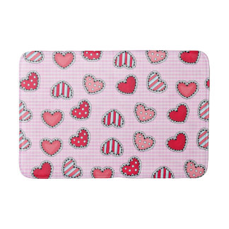 Tapis De Bain Joyeuse Saint-Valentin Romantique Cadeau Cœur Roug