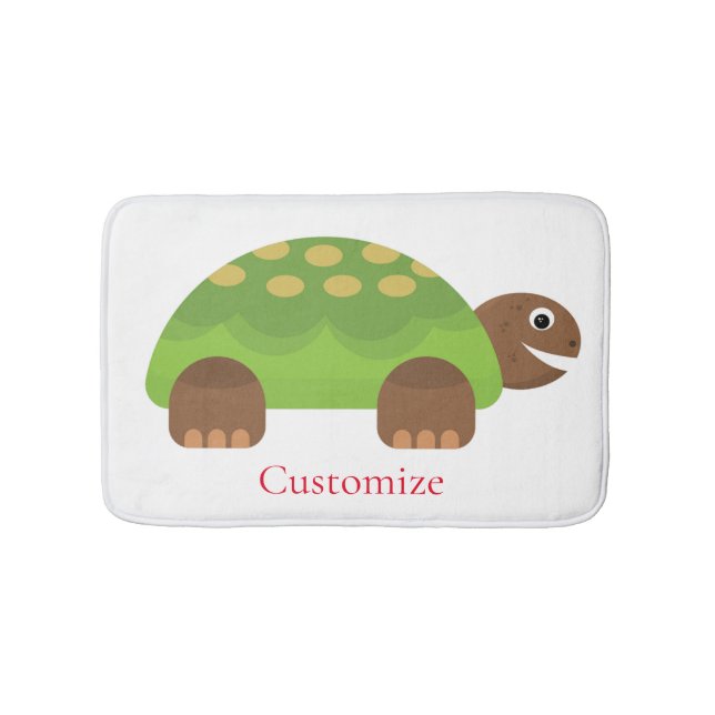 Tapis De Bain Joyeuse tortue souriante Thunder_Cove (Devant)