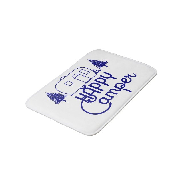 Tapis De Bain Joyeuses chauves-souris de camping (Angle)