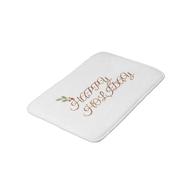 Tapis de bain Joyeuses Fêtes (Angle)