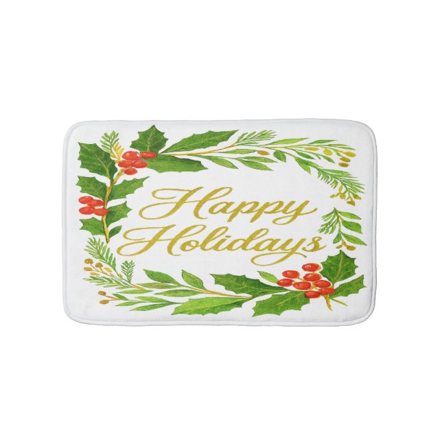 Tapis De Bain 'Joyeuses Fêtes'  (Devant)