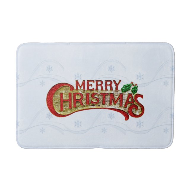 Tapis De Bain Joyeux bain de Noël (Devant)