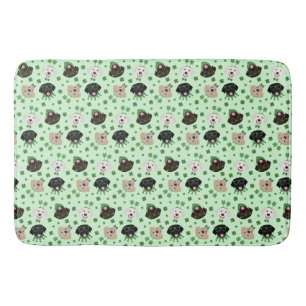 Tapis De Bain Joyeux Chiens du Labrador Jour de la Saint Patrick