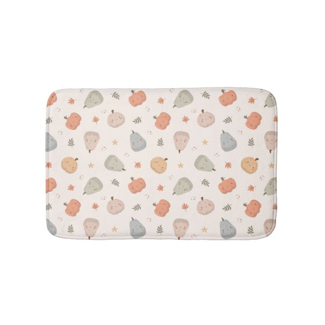 Tapis De Bain Joyeux Citrouille Motif - Mat de bain (Devant)