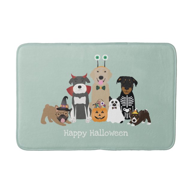 Tapis De Bain Joyeux Costumes Éffrayants pour animaux de compagn (Devant)