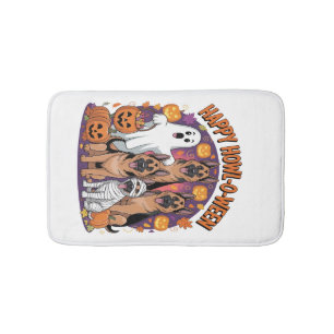 Tapis De Bain Joyeux Halloween Berger Allemand