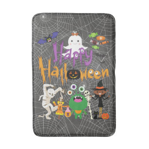 Tapis De Bain Joyeux Halloween Enfants mignonnes et Éffrayants