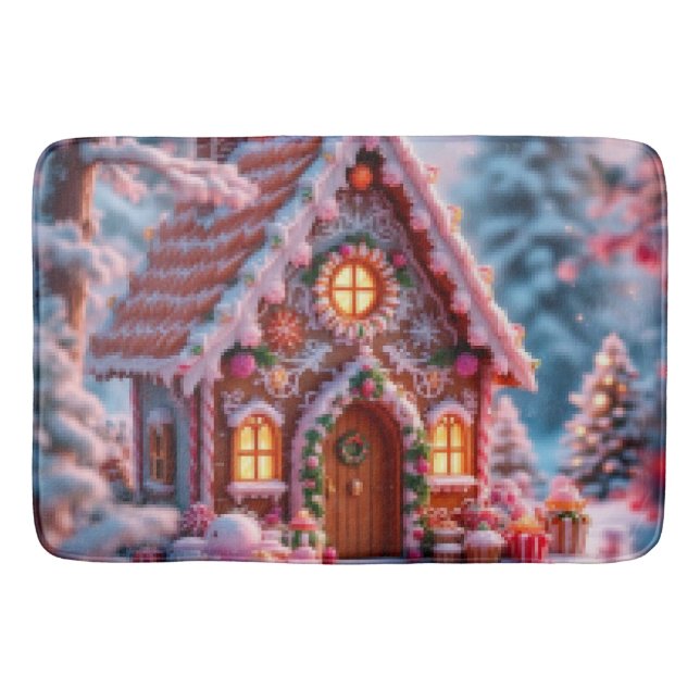 Tapis De Bain Joyeux hiver avec Noël  (Devant)