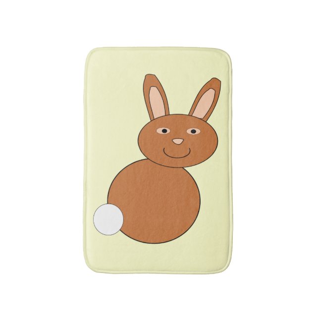 Tapis De Bain Joyeux Mat Bain Bunny de Pâques (Devant (Vertical))