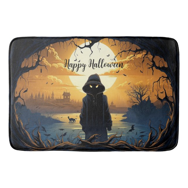Tapis De Bain Joyeux Mat Bain Halloween (Devant)