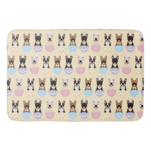 Tapis De Bain Joyeux Motif de Chien de Pâques français