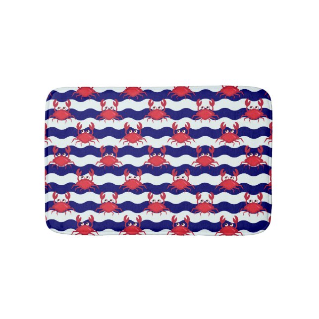 Tapis De Bain Joyeux Motif de crabes (Devant)